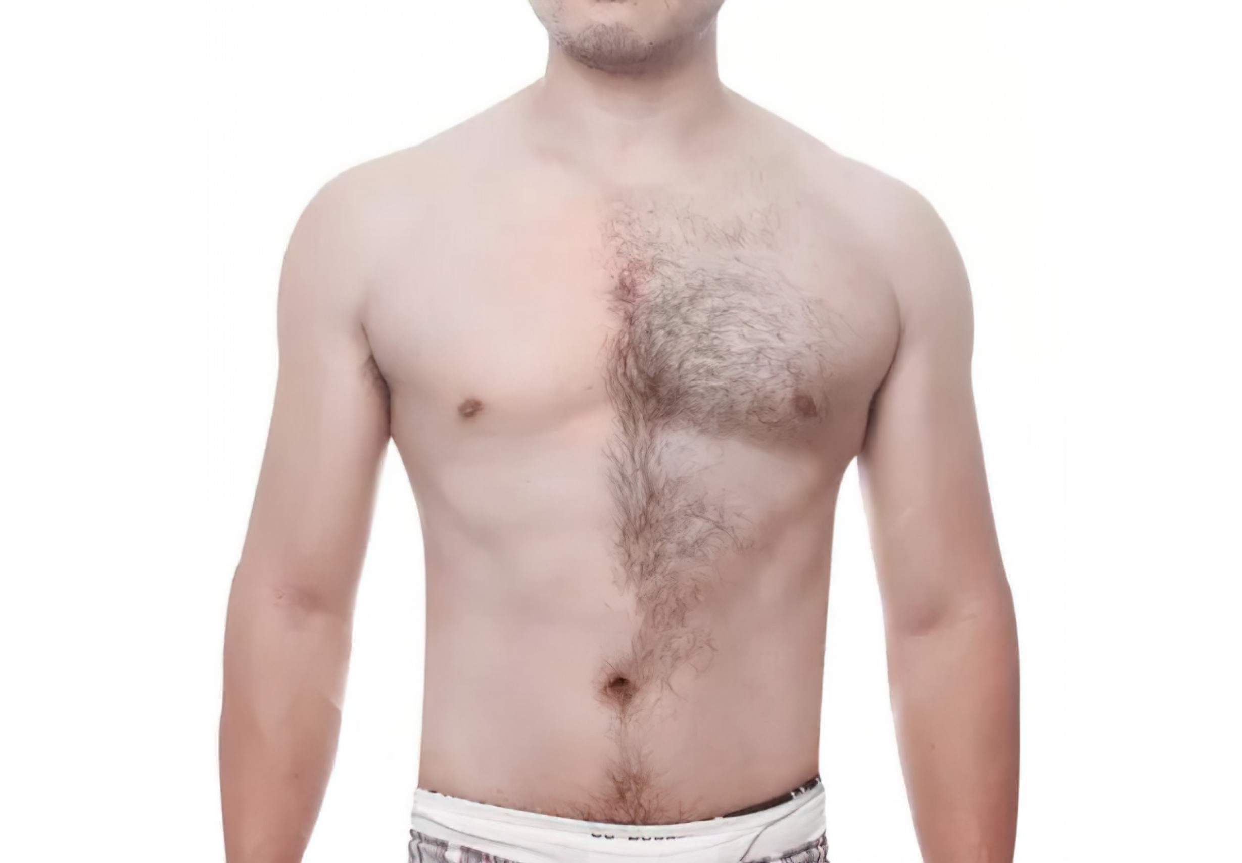 Епилация на гърди и корем за мъже
